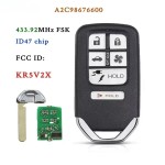 2018-2021 Honda Clarity / 6-Button Smart Key / PN: 72147-TRW-A01 / KR5V2X V42 (AFTERMARKET)